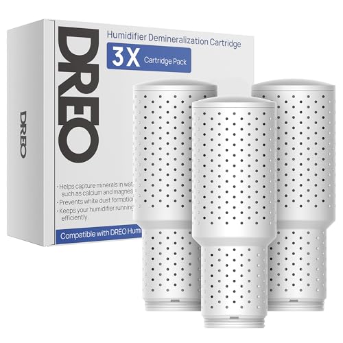 DREO Clean Mist Cartridge 3-Pack for Humidifiers, Compatible with...