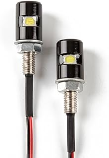 CZC AUTO 2PCS License Plate Light, License Tag Screw Bolt Lamp, 12V White