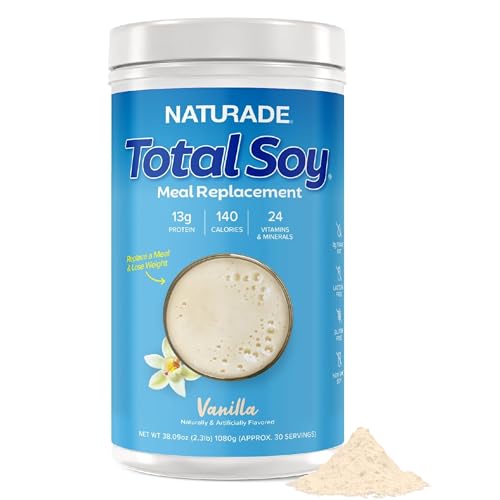 Image of Naturade Total Soy Protein Powder - 13g Protein & 130 Calories per Serving - Zero Trans Fat - Non-GMO Soy - Lactose & Gluten Free - Vanilla (30 Servings)
