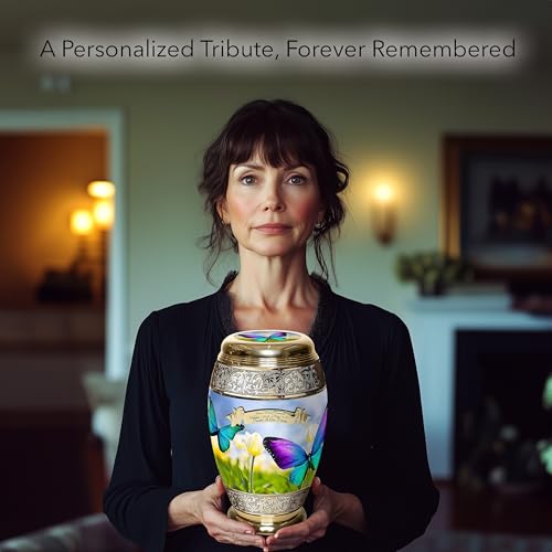 Image of Wild Butterfly Cremation Urns for Human Ashes Adult Female Urns for Ashes