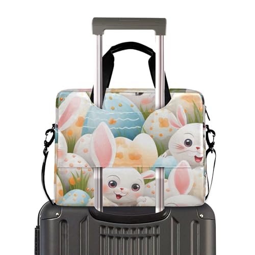 Maletín para portátil unisex con diseño de conejo y correa ajustable miniatura 3