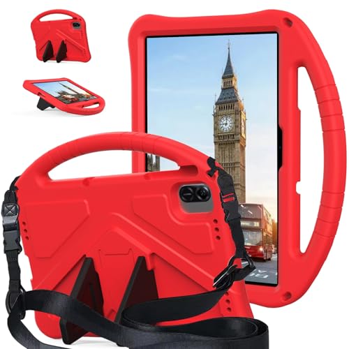 Étui Infinix Xpad 11 pouces 2024 coque EVA rouge avec béquille