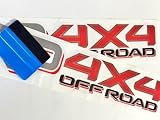 2 Pieces - 4x4 Offroad Sticker Compatible with TRD, Four Wheel Drive Decals Replacement for Truck Bed, SUV, Off Road Vehicle, Weatherproof, Size 22x4 inch