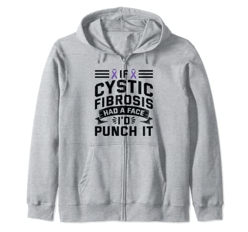 Si CF tuvo un golpe facial - Conciencia sobre la fibrosis quística Sudadera con Capucha