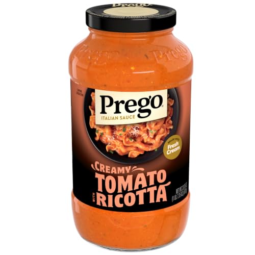 Prego Creamy Tomato Pasta Sauce With Ricotta Cheese, 23.75 oz Jar