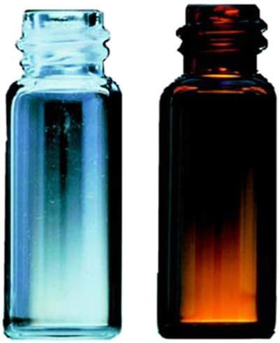 Eagle Picher C39-20A/CT-S Silanized Glass Vial with Solid Closed Top Septa Closure, 20 mL Capacity, 24-414 mm Cap Size, Amber (Pack of 72)