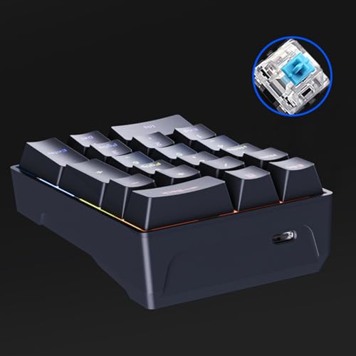 Teclado numérico mecánico portátil y enchufable para computadora de contadores y programadores 7