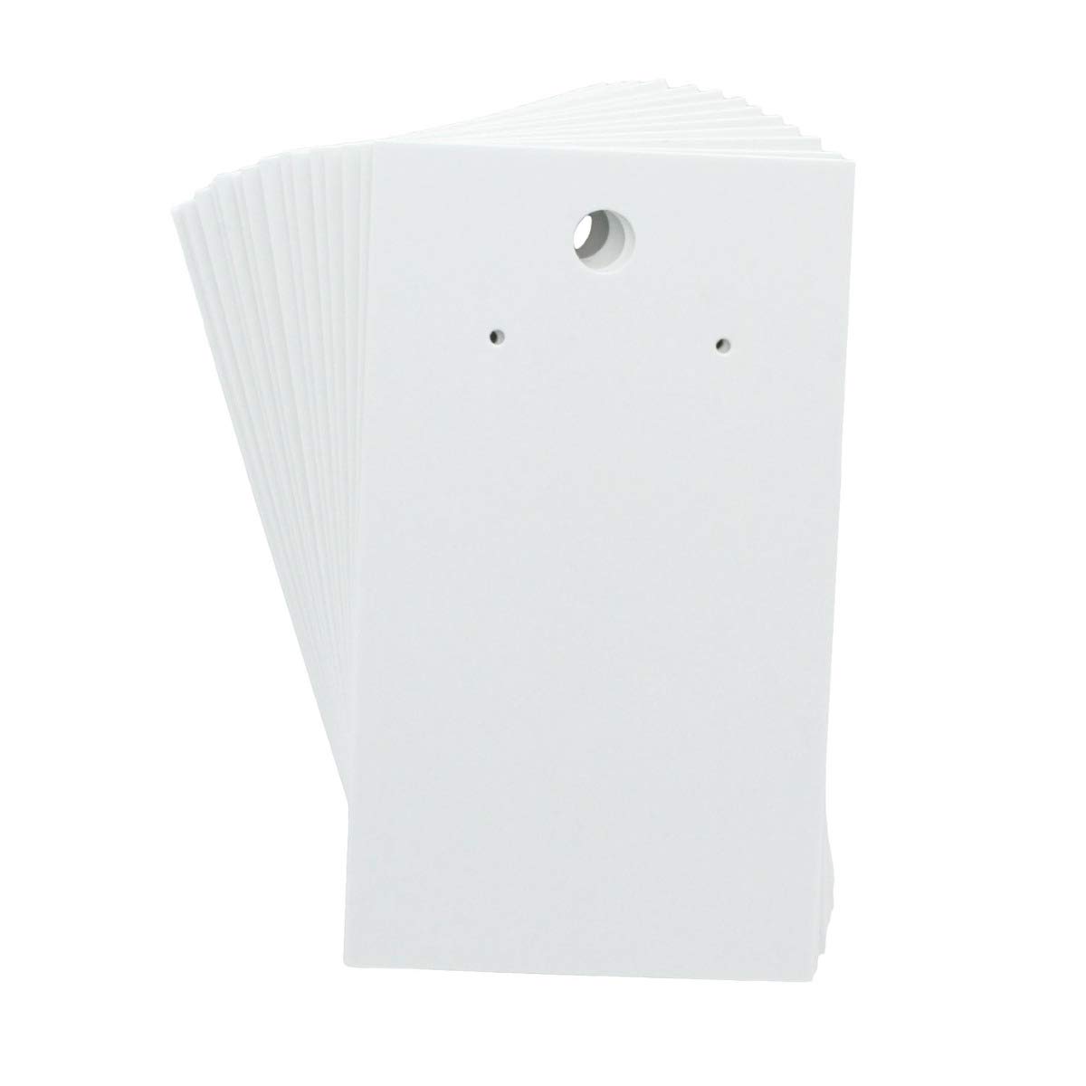 HBC Earring Display Cards White - 50 Cards