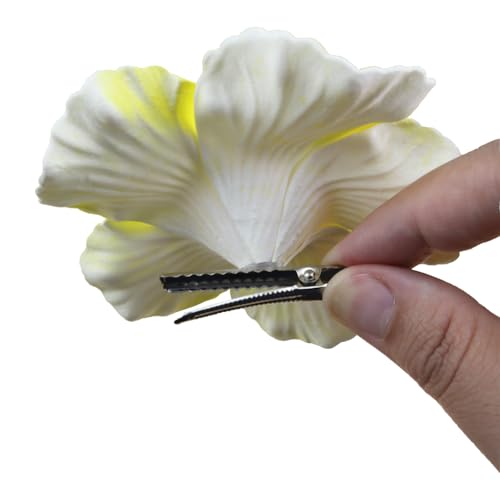 6 piezas de pinzas para cabello con flores hawaianas miniatura 3