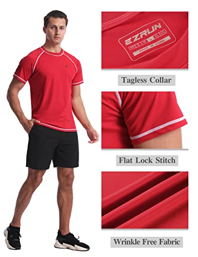 Image of Men's Swim Shirts Rash Guard UPF 50+ UV Sun Protection T-Shirt Quick Dry Fishing Beach T Shirts