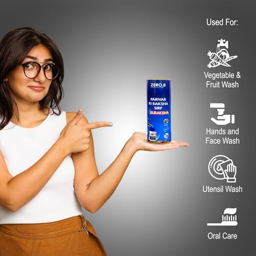 Image of Zero B Suraksha Tap Filter Attachment | 3-Stage Water Purification | Kills 99.99% Bacteria & Viruses|7500L Capacity |Compatible with Hard & Normal Water| Ideal for Kitchen Bathroom Outdoor |Pack of 1