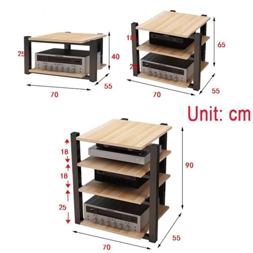 Meuble de rangement ouvert pour composants stéréo de salon