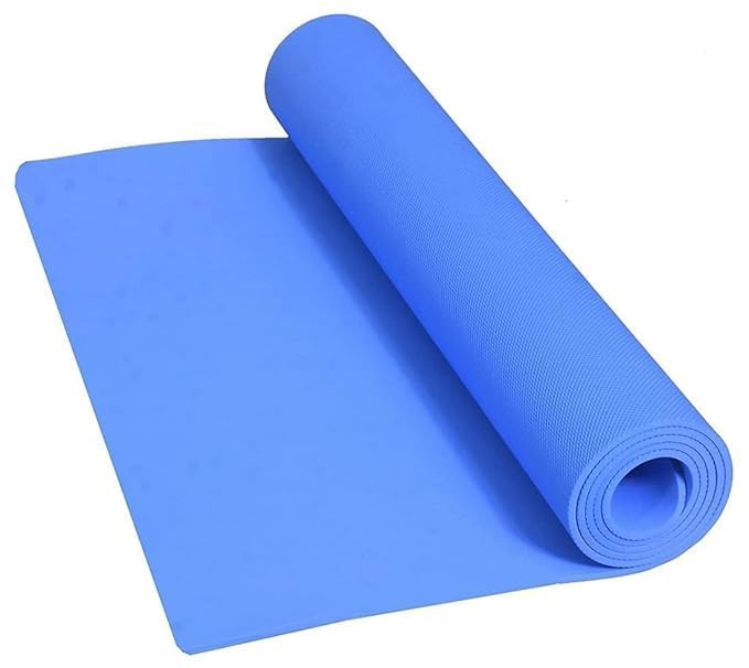 Yoga Mats for Women and Men NBR Material with Carrying Strap, Extra Thick Exercise Mats for Workout Yoga Mat for Women for Workout, Yoga, Fitness, Exercise Mat Anti Slip Yoga Mats (4mm) (Blue)-image-33