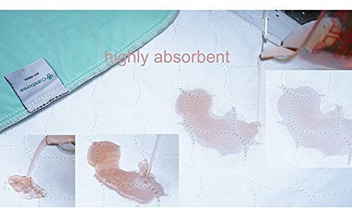 Careboree Washable And Reusable Quilted Cotton Top-Layer Underpad Xl Waterproof Incontinence Bed Pad Fit Queen King #TOP5