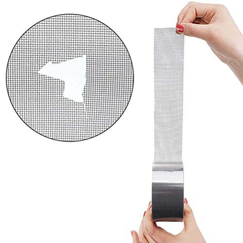 lyrlody Screen Repair Patch, Screen Net Sticker Mesh Patch Fiberglass Tape No Tools Needed for Window Door RV Camping Pool