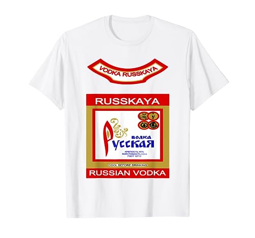 Halloween Last minute BOTTLE OF RUSSIAN VODKA, Costume idea T-Shirt