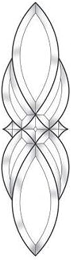 5"x 19" Exquisite Stained Glass Bevel Cluster EC599