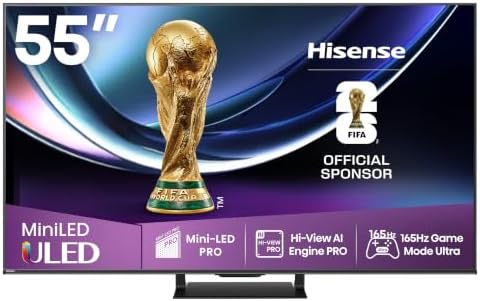 Hisense 55U7Q Pro - 55" Mini LED Pro Smart TV, Hi-View AI…