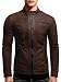 Crone Epic Herren Lederjacke Cleane Basic Leder Jacke in vielen Varianten und Farben (DE/NL/SE/PL, Alphanumerisch, M, Regular, Regular, Dunkelbraun (Nubukleder))