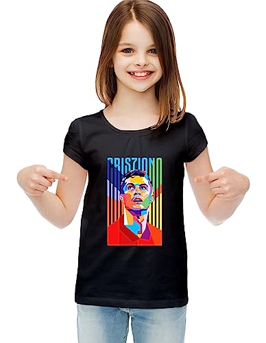 Image of Exclusive Cotton Black CR-B1 T-Shirt for Boys and Girls Unisex Kids T-Shirt
