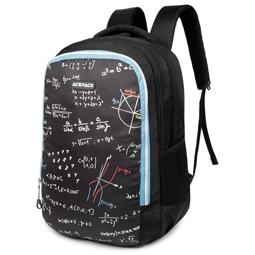 ACEPACK 23.22L Backpack – Lightweight & Durable Polyester Bag for Work, Travel & School with Breathable Mesh Padding (Escape Black)