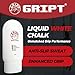 GRIPT White Liquid Chalk Hand Grip Gym Weightlifting Rock Climbing Bouldering Gymnastics Crossfit Mess Less Sweat Resistant Long Lasting Professional Gel Chalk 100ml
