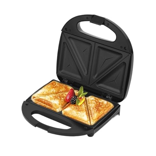 Elektryczna Gofrownica Panini 750W, Opiekacz Do Kanapek, Gotowanie, Urządzenia Kuchenne, Śniadanie, Maszyna Gofrów, Patelnia Żeliwna Z Powłoką Nieprzywierającą Łatwe Płynne Gotowanie