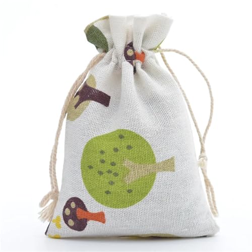 Bolsa de algodón con cordón reutilizable en pack de 10 unidades 4