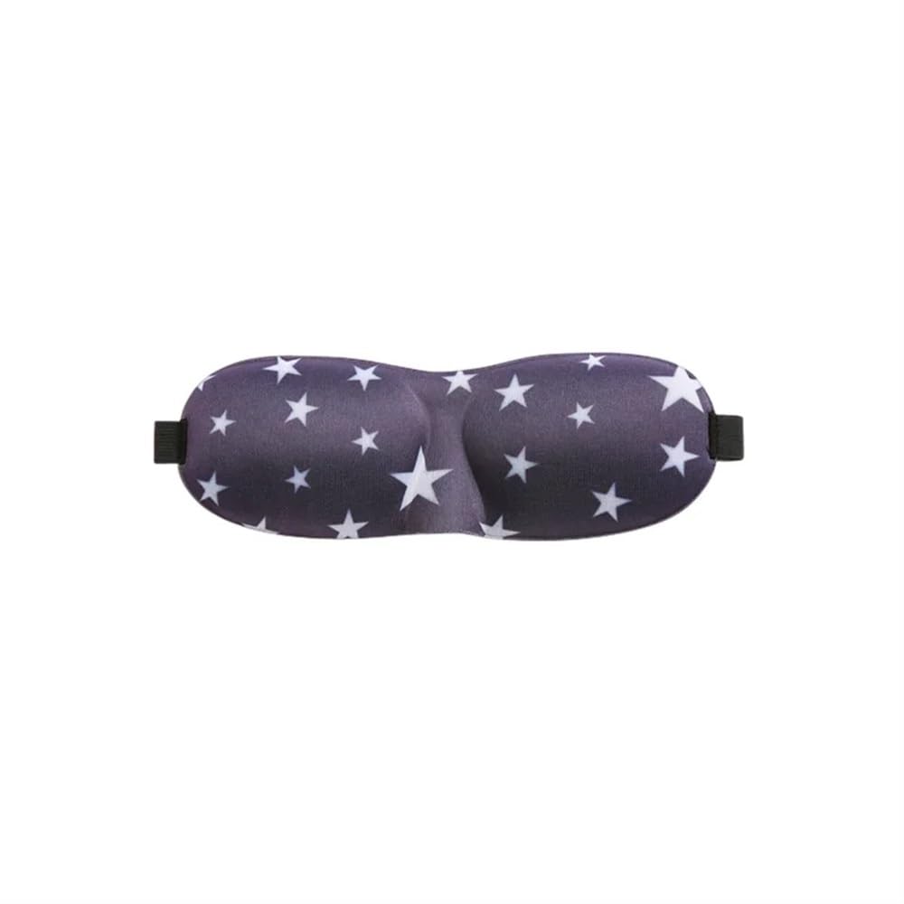 Antifaz de dormir 3D que bloquea la luz, suave, acolchado para dormir, para relajarse, cubierta de ayuda para los ojos, sombra de ojos (n.º 8, 3 unidades)
