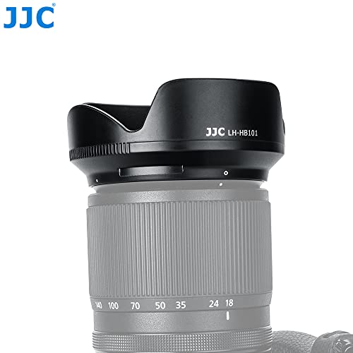 Capuchón para lente JJC LH-HB101, estilo pétalo con montaje bayoneta, acabado mate antideslumbramiento, reversible, compatible con Nikon NIKKOR Z DX 18-140mm f/3.5-6.3 VR miniatura 5