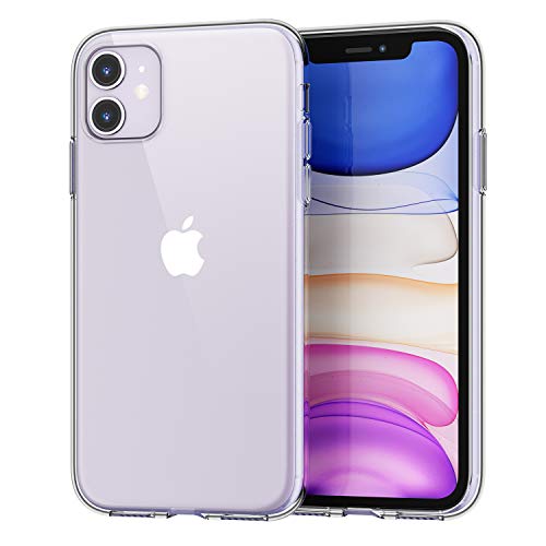SPARIN [Lot de 2 Coque Compatible avec iPhone 11 2019, Etui en Souple TPU Silicone pour iPhone 11, Silicone Flexible - Contre Les Rayures- Antichoc-Protection Parfait pour l'iPhone 11, 6.1 Pouces