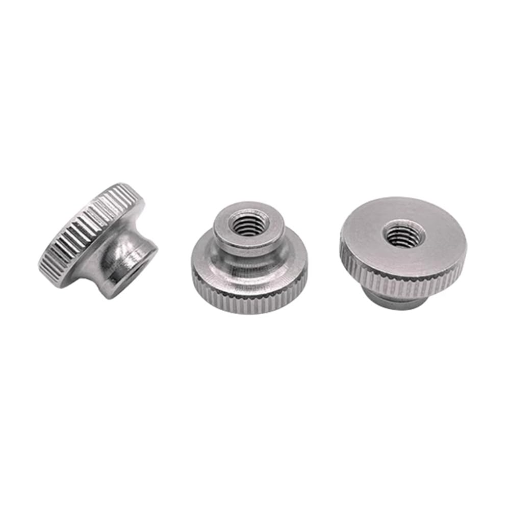304 Stainless Steel DIN466 Knurled Thumb Nuts with Collar M3 M4 M5 M6 M8 M10 (M5,10)