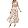 GRACE KARIN Women’s 2026 Summer Floral Boho Dress Square Neck Strapped Swing A Line Sundress Beach Long Maxi Outfits
