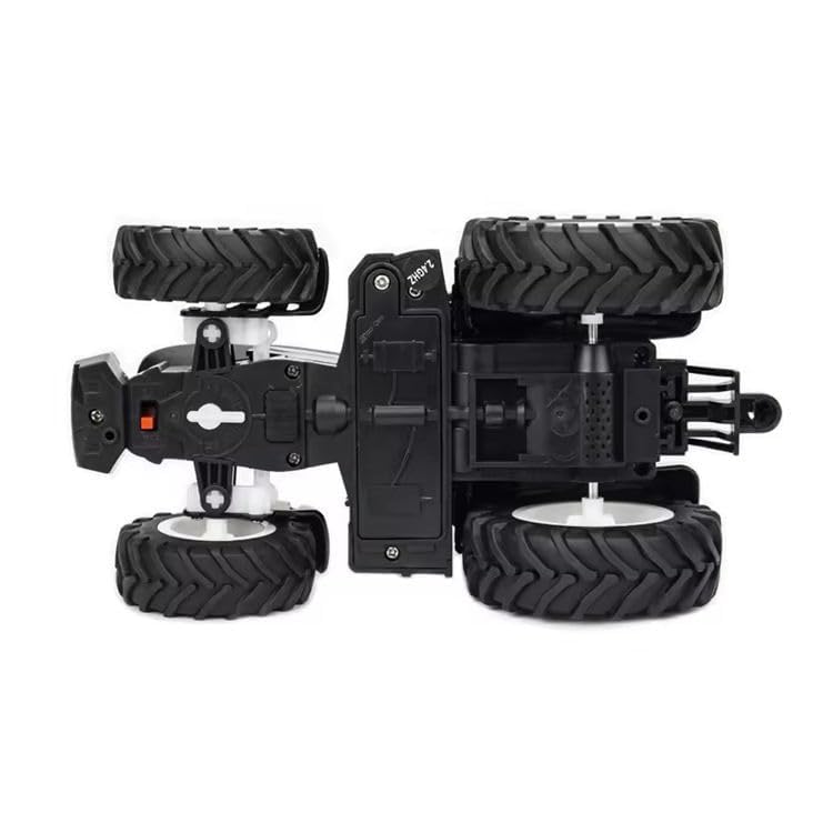 Image of Metal Tractor Toy for Kids | Heavy Duty Farm Machine with LED Lights, Big Rubber Tyres & Realistic Design