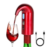 Red Electric Wine Decanter With One-Touch Pouring, Wine Aerator - View #11