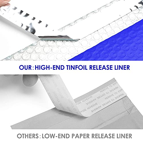 Image of Metronic 8.5x12 Bubble Mailers 250 Pack Blue Bulk Bubble Mailer Royal Blue