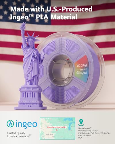 Image of INGEO PLA+ Matte Filament 1.75mm, US-Sourced PLA, Cyan, 1KG (2.2lbs)