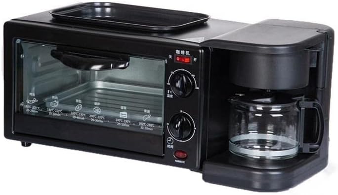 3-in-1 Breakfast Maker Bread Maker Toaster Electromechanical Mini Oven Hot Dog Maker Kitchen Cooking rotisserie Machine Household