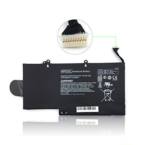 11.4V 43Wh NP03XL Laptop Battery for HP Envy X360 15-U010DX 15-U011DX 15-U110DX 15-U111DX,HP