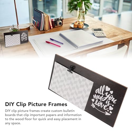 Molduras De Papel De Madeira, Kit De Suspensão De Fotos De Papelão Com Clipes, Quadro Decorativo De
