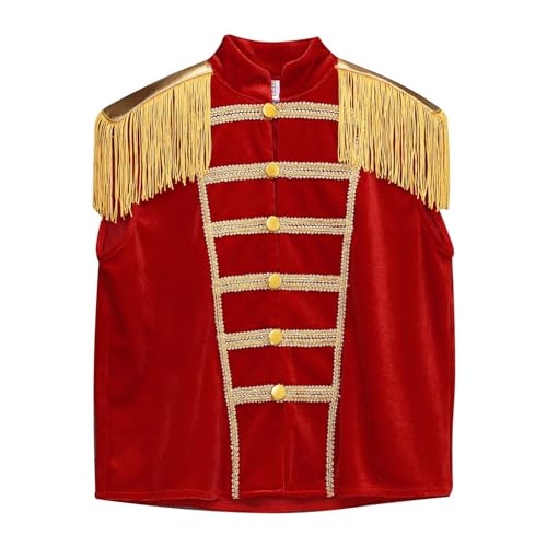 Kids Marching Band Military Vest Drummer Parade Sleeveless Waistcoat for Stage Performance3