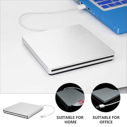 Lectora externa DVD y quemadora CD USB 3.0 plateada miniatura 5