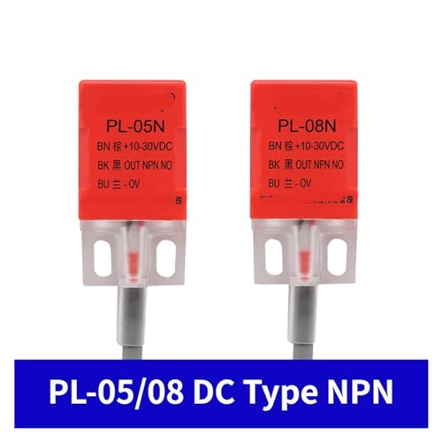 Sensor de proximidad NPN NC PL-05N de inducción cuadrado detector sonda de nivel de cama DC 10-30V 3