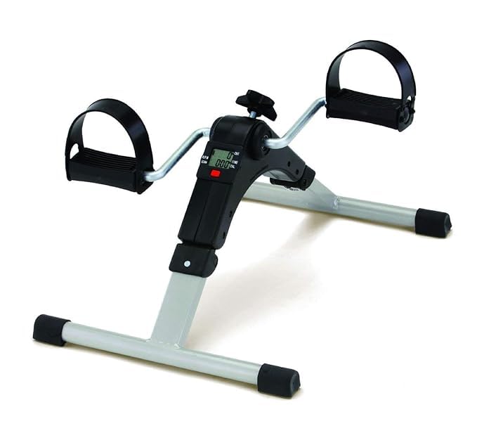 MUKUND Indoor Exercise Cycle for Home Gym Portable Mini Home Pedal Exerciser Cycle Gym Fitness Exerciser with Adjustable Resistance LCD Display for Leg, Arm Cardio-image-19