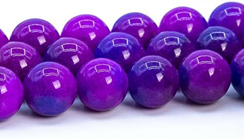 Natural Gemstone Sugilite Purple Jade Beads Round 8mm Loose Strand 7.5-inch