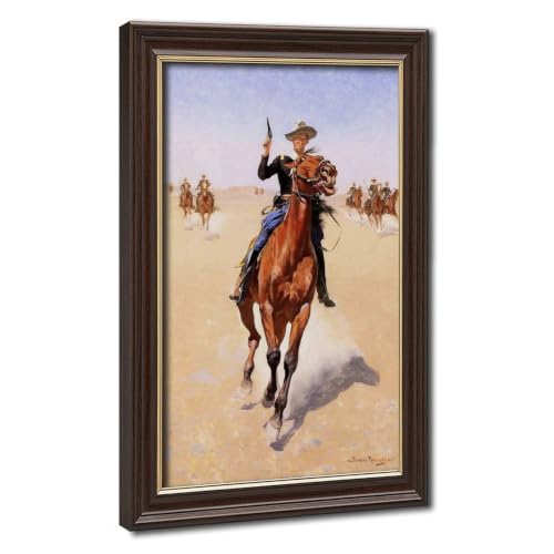 Toile Frederic Remington The Cowboy 2 finition encadrée