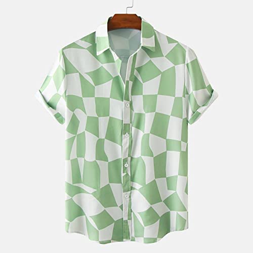 Chemises pour Hommes à Manches Courtes Confortables Contre la Chaleur en Chemise de Plage