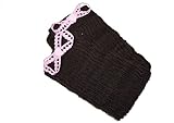 Braun dunkle design Beinstulpen Stulpen mit Klöppelspitze (Braun Rosa)