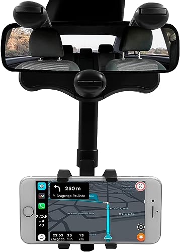 Suporte Celular Universal Smartphone Retrovisor Carro Articulado Retrovisor Multifuncional Resistent