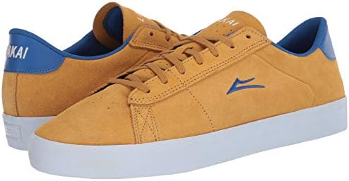 Lakai Limited Footwear Mens Men's Newport Skate Shoe, Gold/Royal Suede, 5.5 | Image 6